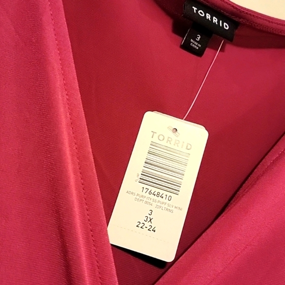 Mini Studi Knit Surplice Dress - with POCKETS! Boysenberry 3x Torrid - Picture 2 of 5